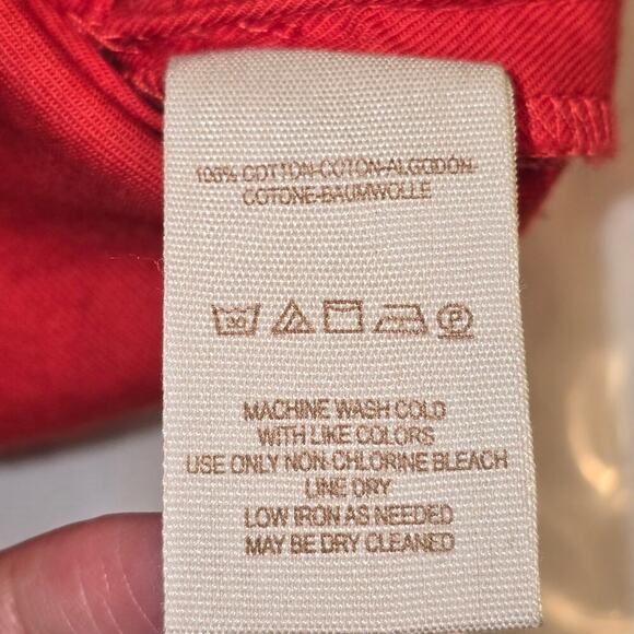 Free People Off Shoulder Embroidered Boho Dress S Red Floral Festival Gypsy Chic - Picture 11 of 12